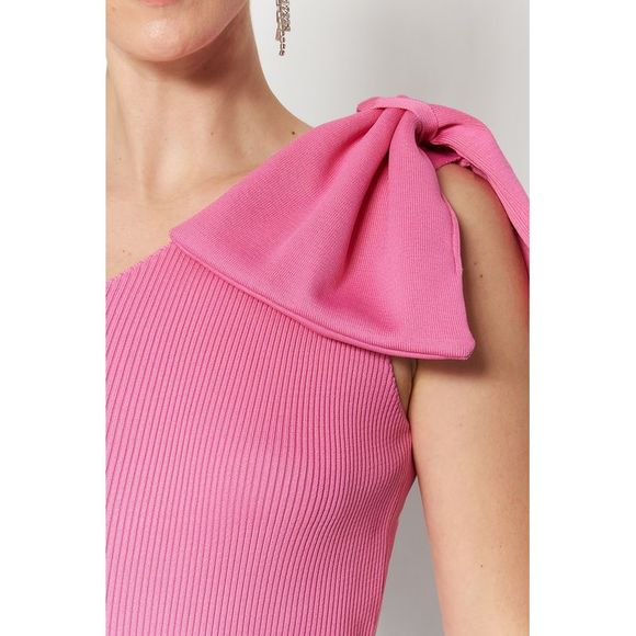 NWT Trendyol Women Regular fit Asymmetrical Collar Knitwear Blouse - Picture 4 of 8